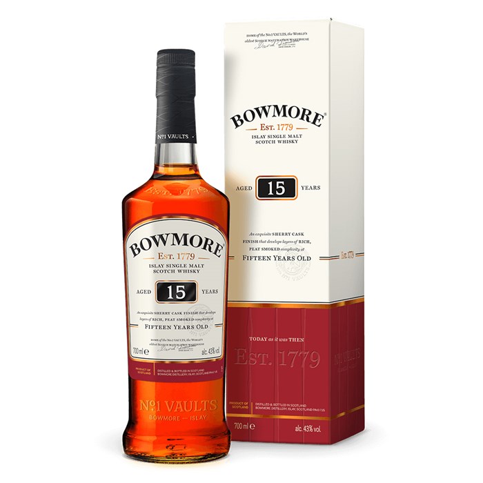 View Bowmore 15 year old Islay Single Malt Scotch Whisky 70cl