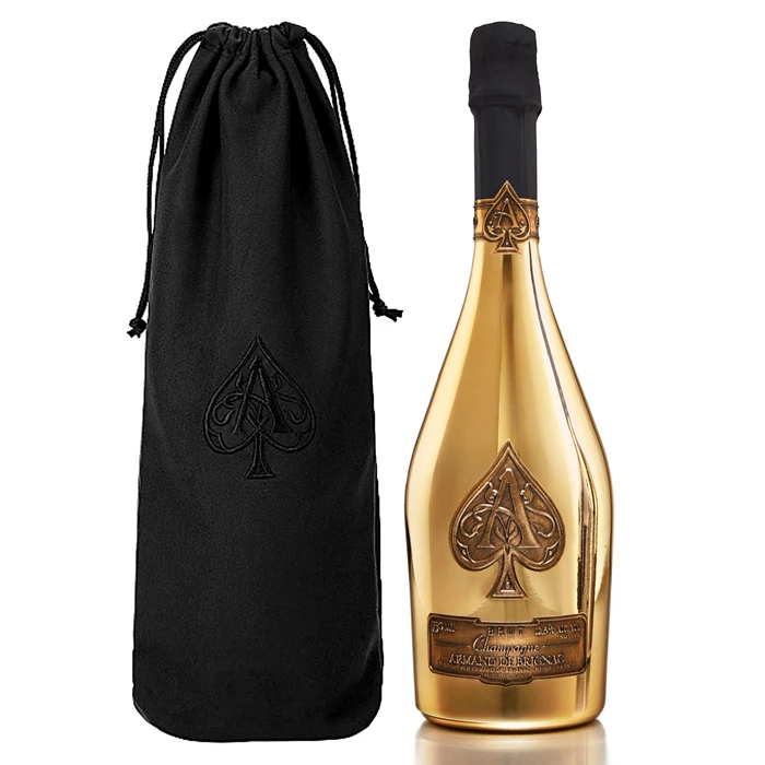 View Armand de Brignac Brut Gold MV Champagne 75cl in Velvet Bag