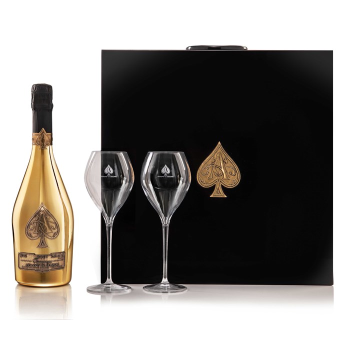 View Armand de Brignac Gold Deux Flutes limited edition gift pack