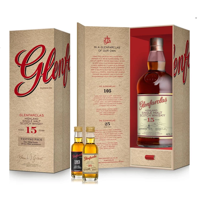 View Glenfarclas Limited Edition 15 Year Old Whisky Gift Pack