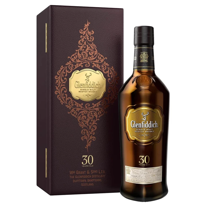 View Glenfiddich 30 Year Old Single Malt Scotch Whisky 70cl
