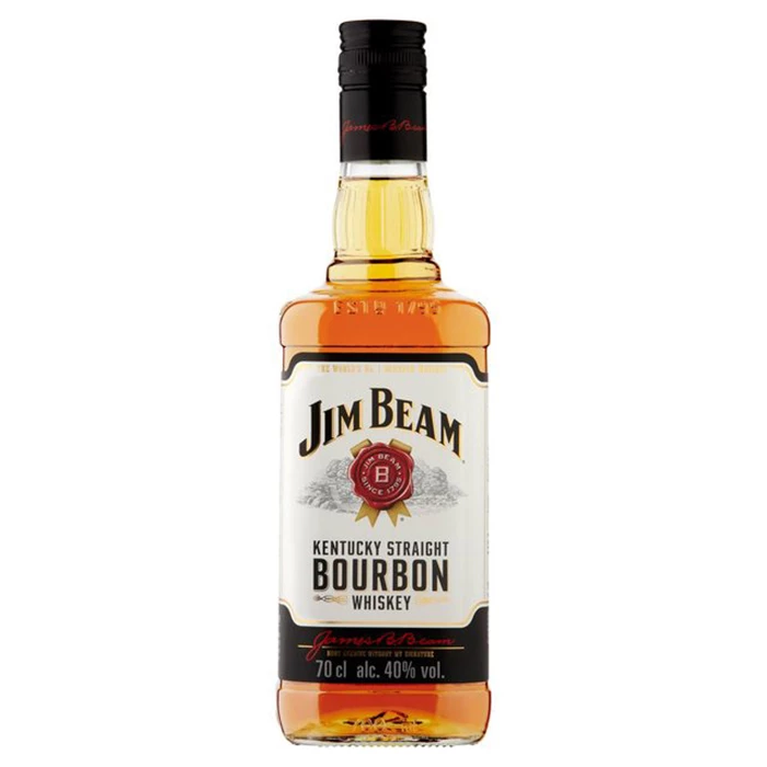 View Jim Beam White Label Bourbon Whiskey 70cl
