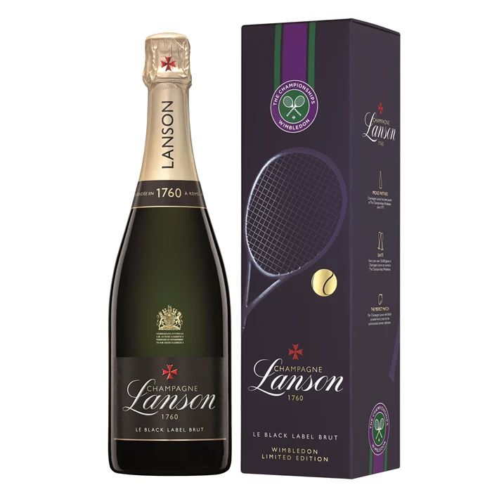 View Lanson Le Black Label Brut in 2022 Wimbledon Edition Gift Box