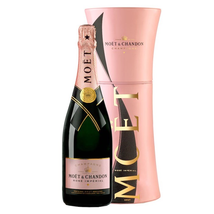 View Moet and Chandon Rose Unfurl Gift Tin 75cl