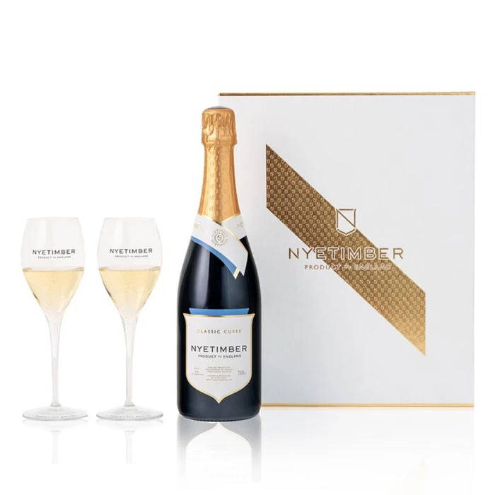 View Nyetimber Classic Cuvee 75cl and Flutes Gift Box