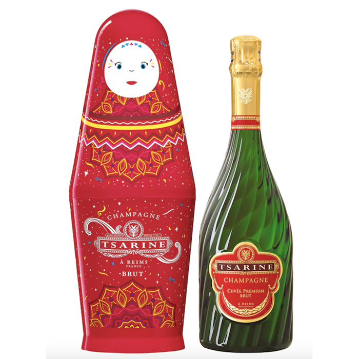 View Tsarine Cuvee Premium Brut NV in Matryoshka Russian Doll