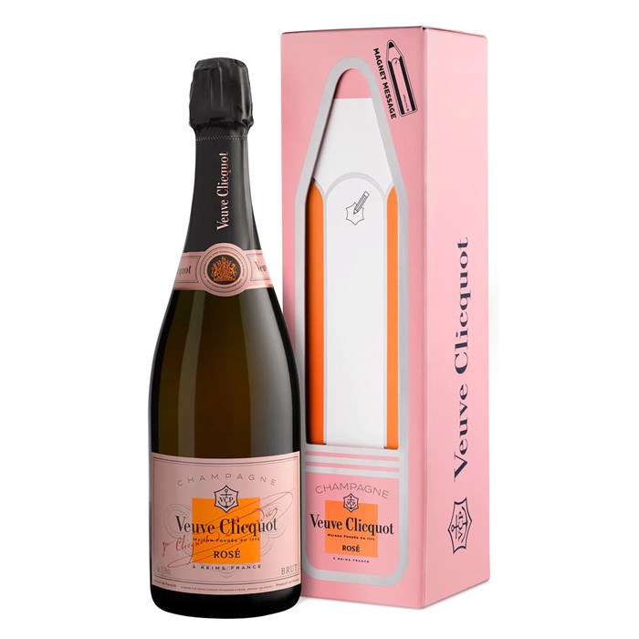 View Veuve Clicquot Rose Message Magnet Edition 75cl