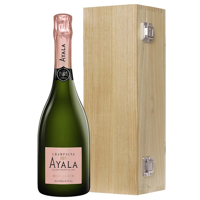 View Ayala Rose Majeur Champagne 75cl Oak Luxury Gift Boxed