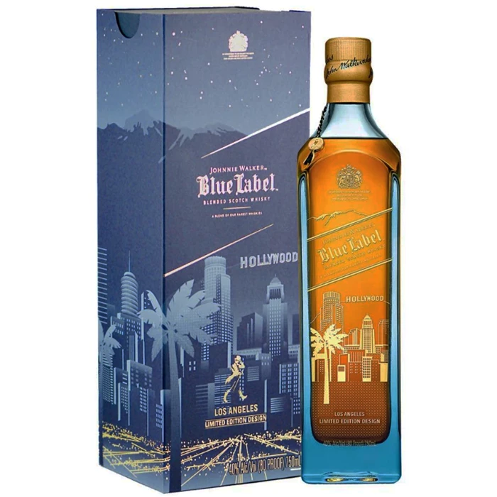 View Johnnie Walker Blue Label Hollywood Los Angeles Whisky 70cl