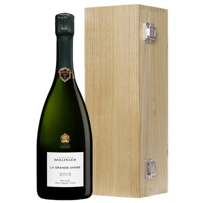 View Bollinger Grande Annee 2015 Vintage Champagne 75cl Oak Luxury Gift Boxed