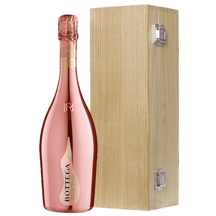 View Bottega Gold Rose Sparkling 75cl Oak Luxury Gift Boxed