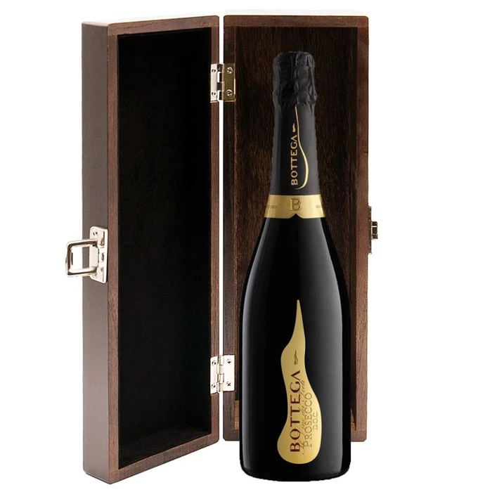 View Bottega Vino dei Poeti Prosecco 75cl in Luxury Elm Wood  Gift Box