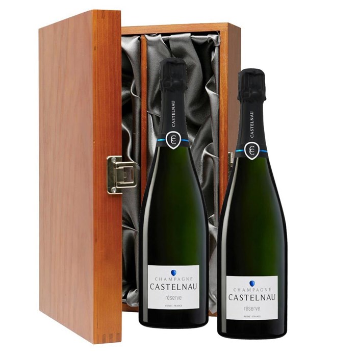 View Castelnau Brut Reserve Champagne 75cl Twin Luxury Gift Boxed (2x75cl)