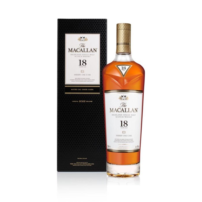 View Macallan 18 Year Old Sherry Oak Whisky (2022)