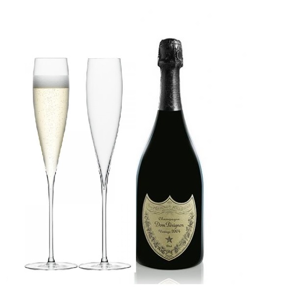 champagne with flutes