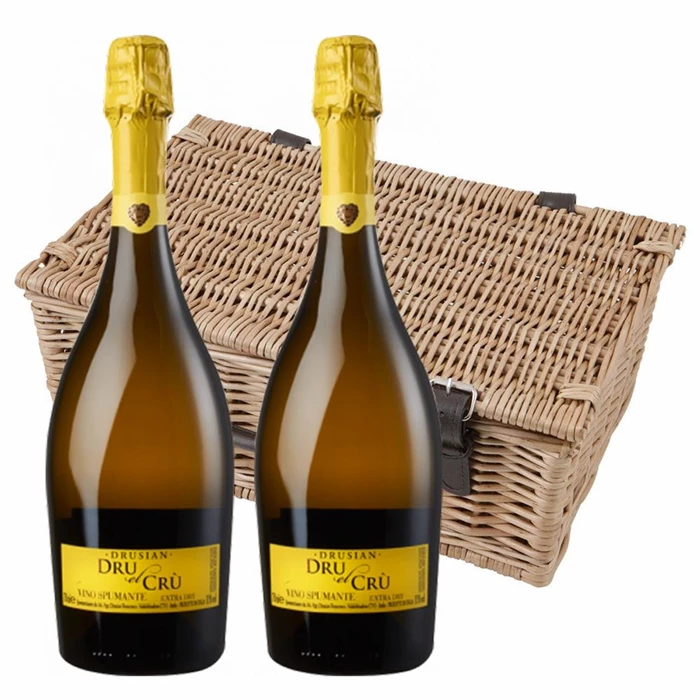 View Drusian Spumante Dru el Cru Prosecco 75cl Twin Hamper (2x75cl)