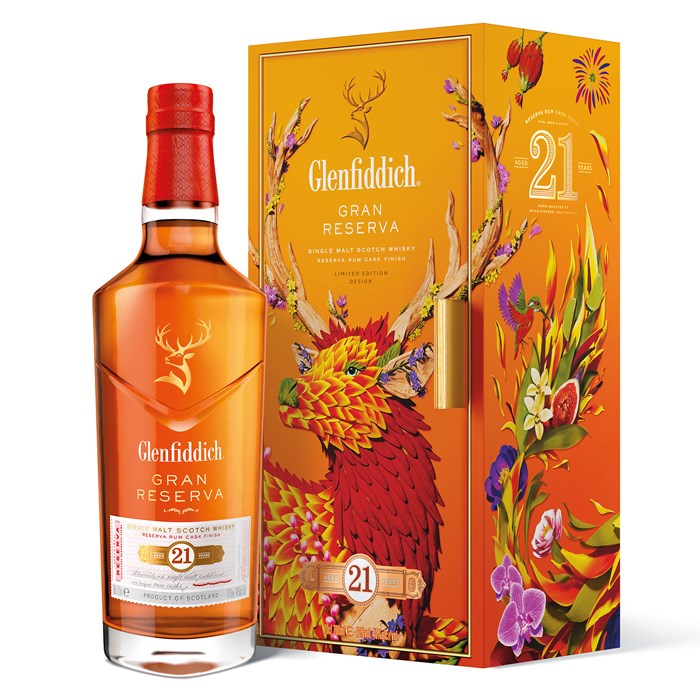 View Glenfiddich 21 Year Old Gran Reserva, 2024  In Festive Gift Box 70cl