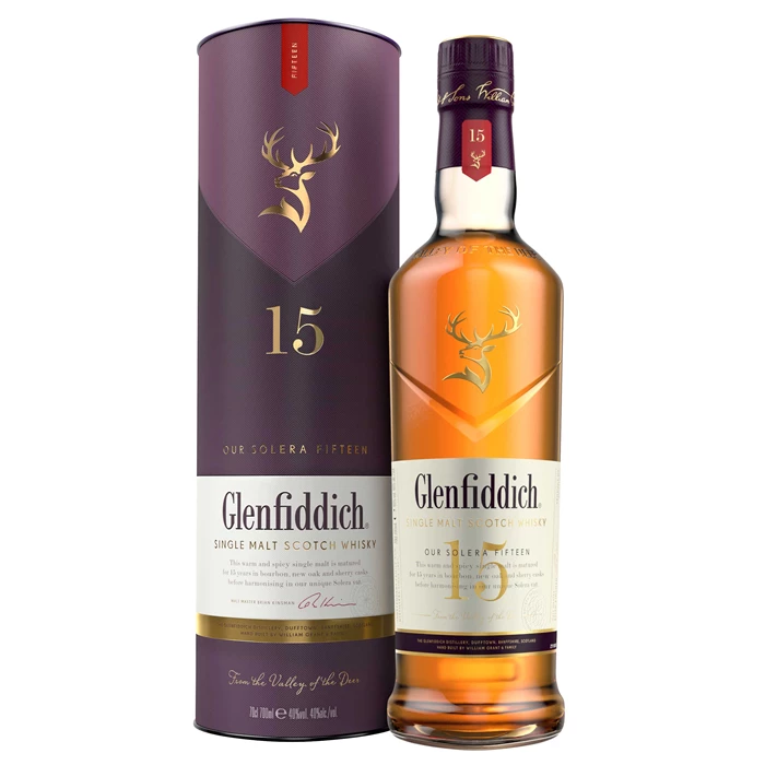 View Glenfiddich 15 Year Old Single Malt Whisky 70cl