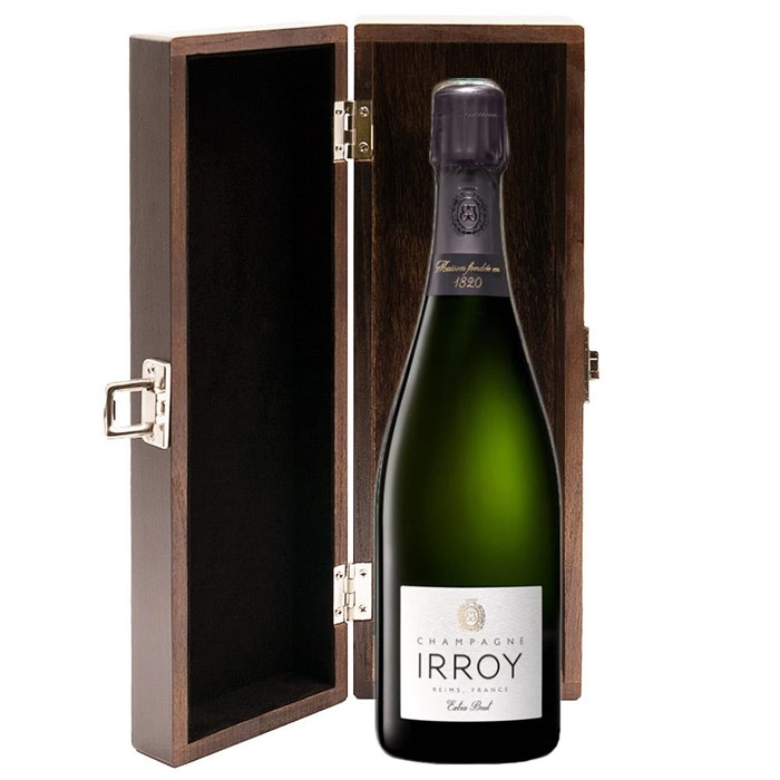 View Irroy Extra Brut Champagne 75cl in Luxury Elm Wood  Gift Box