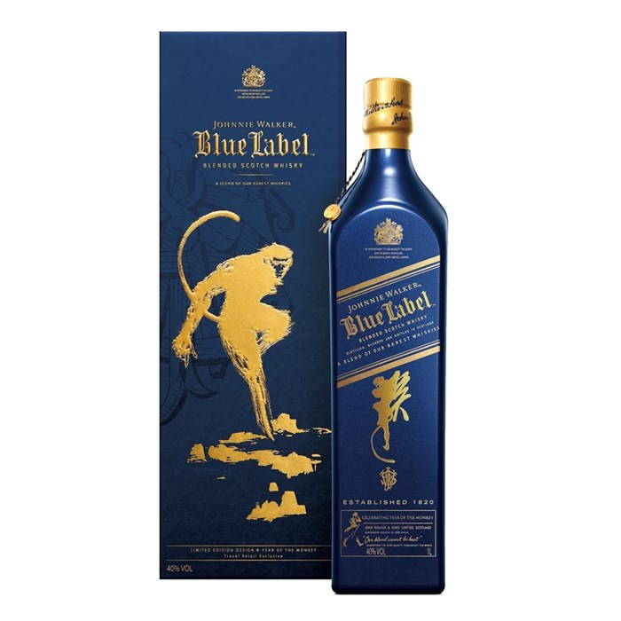 View Johnnie Walker Blue Label Year of the Monkey 1L