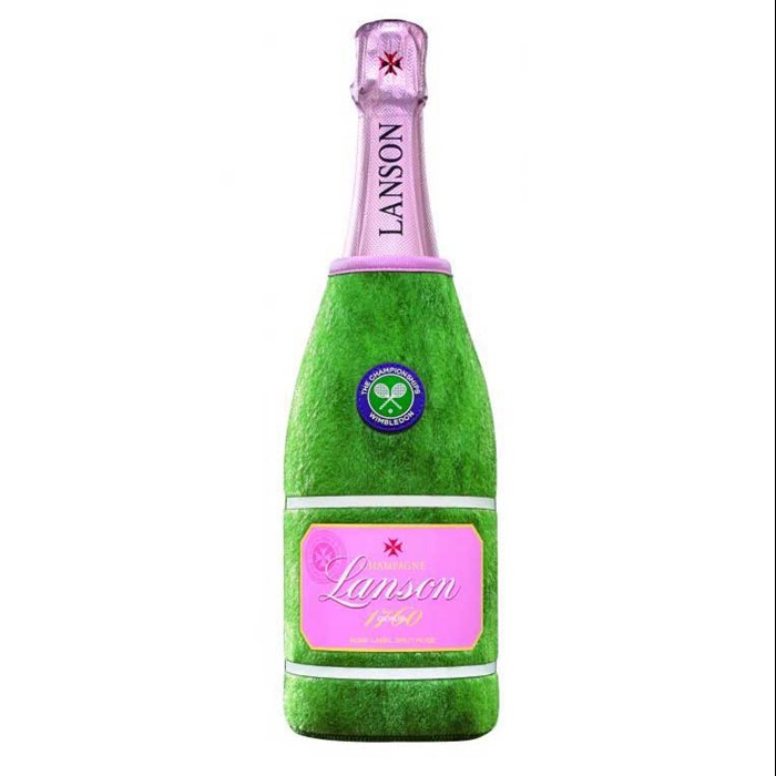 View Wimbledon 2017 Tennis Court Neoprene - Lanson Rose Label NV 75cl