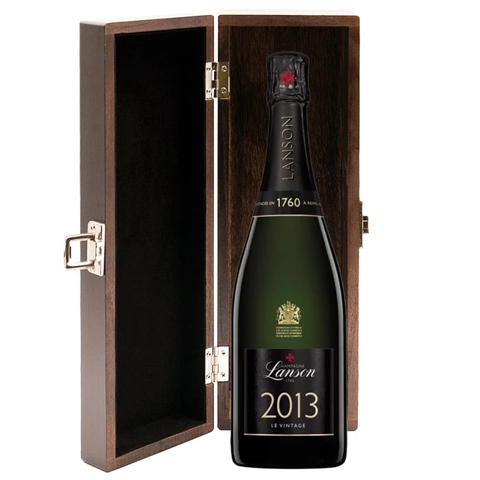 View Lanson Le Vintage 2013 Champagne 75cl in Luxury Elm Wood  Gift Box