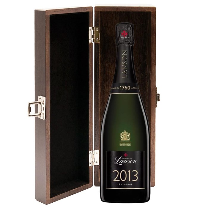 View Lanson Le Vintage 2013 Champagne 75cl in Luxury Elm Wood  Gift Box