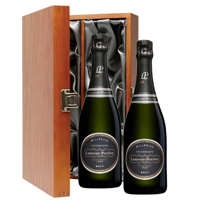View Laurent Perrier Brut Vintage 2012 Champagne 75cl Twin Luxury Gift Boxed (2x75cl)