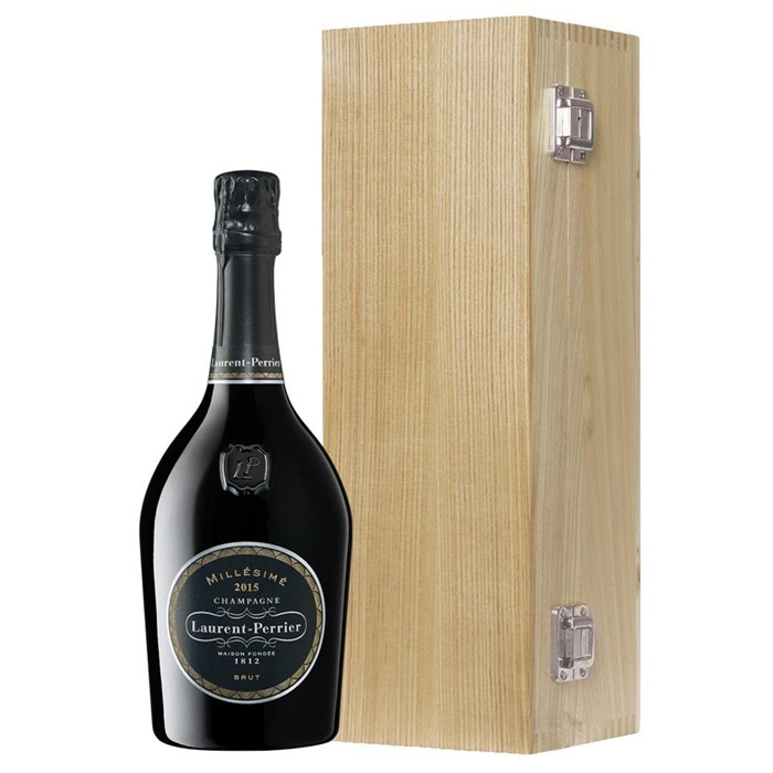 View Laurent Perrier Brut Vintage 2015 Champagne 75cl Oak Luxury Gift Boxed