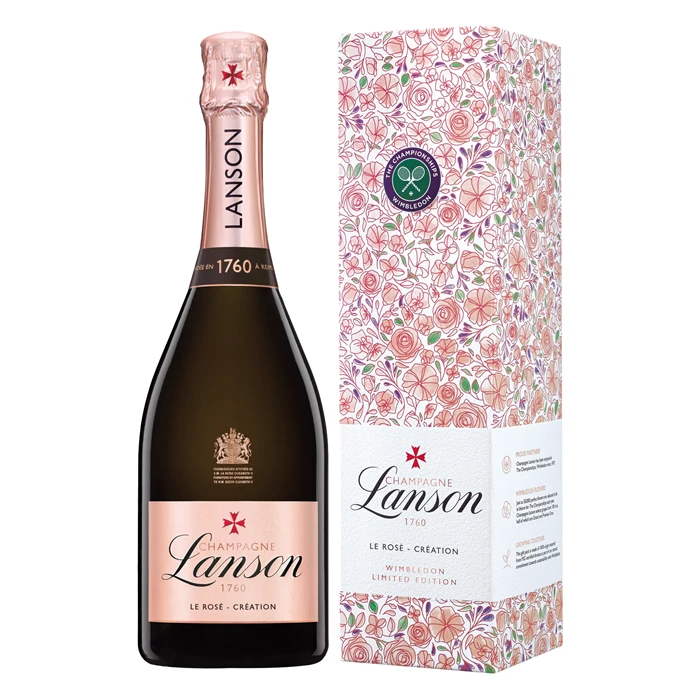 View Lanson Le Rose Creation in 2024 Wimbledon Edition Gift Box