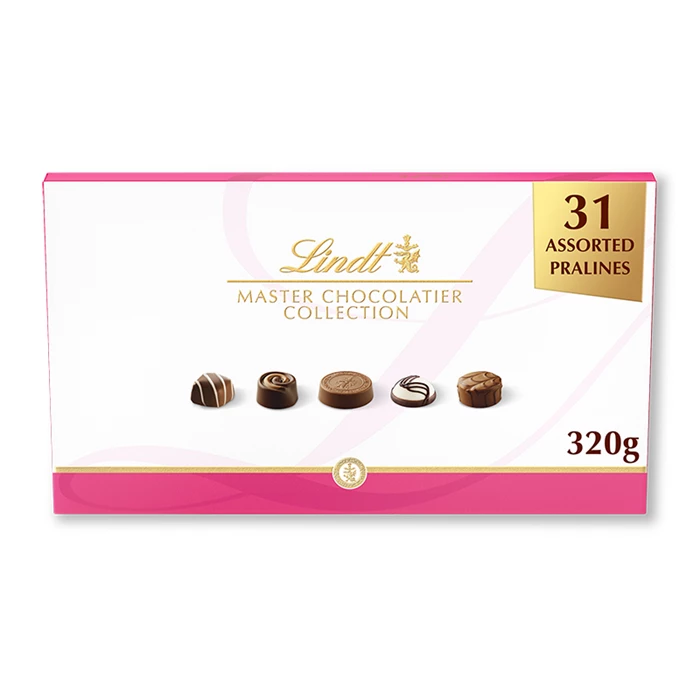 View Lindt Master Chocolatier Collection chocolate Box 320g