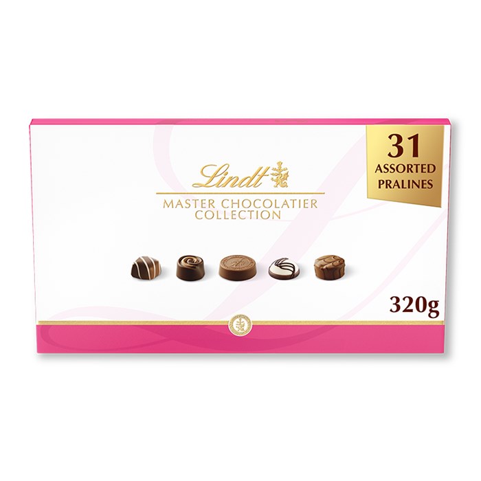 View Lindt Master Chocolatier Collection chocolate Box 320g