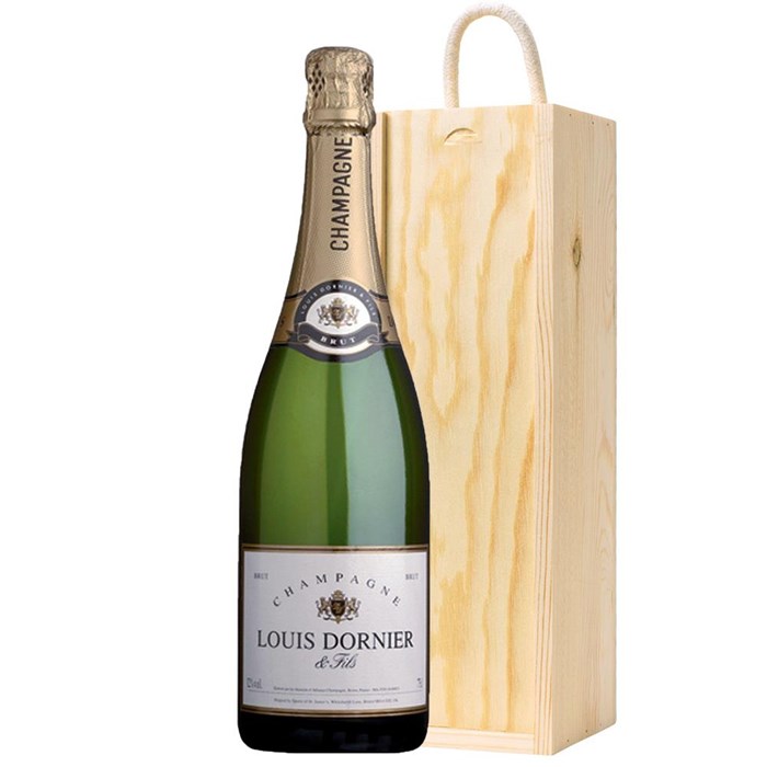 View Louis Dornier and Fils Brut Champagne 75cl In Pine Gift Box