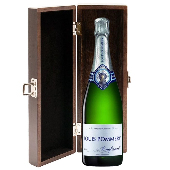 View Louis Pommery 75cl Brut England in Luxury Elm Wood  Gift Box