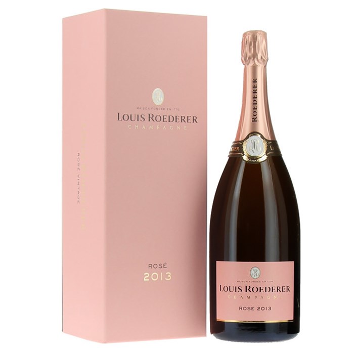 View Magnum of Louis Roederer Rose Vintage 2013 Gift Boxed Champagne 1.5L