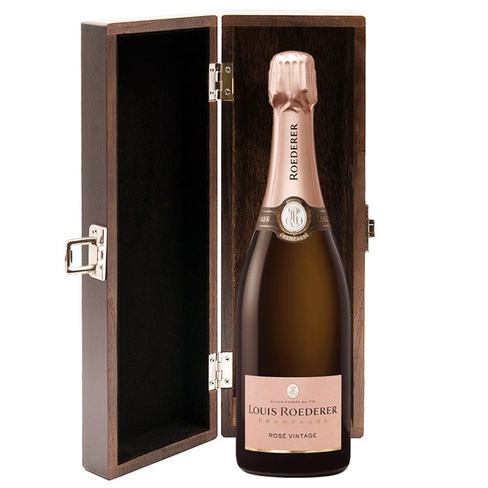 View Louis Roederer Vintage Rose 2017 Champagne 75cl in Luxury Elm Wood  Gift Box