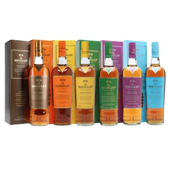 View Macallan Edition Limited Edition FULL SET, No.1, No.2 , No.3, No.4, No.5 and No.6