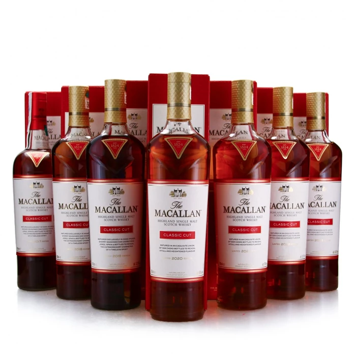 View The Macallan Classic Cut - Full Set (All 70cl) 2017, 2018, 2019, 2020, 2021, 2022 & 2023  7 x bottle set