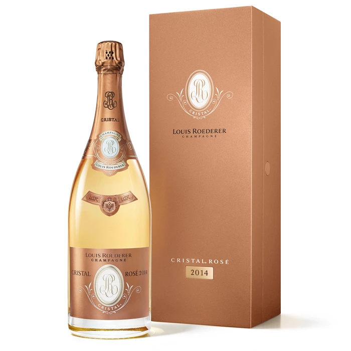 View Magnum of Louis Roederer Cristal Rose 2013/14 Champagne 150cl