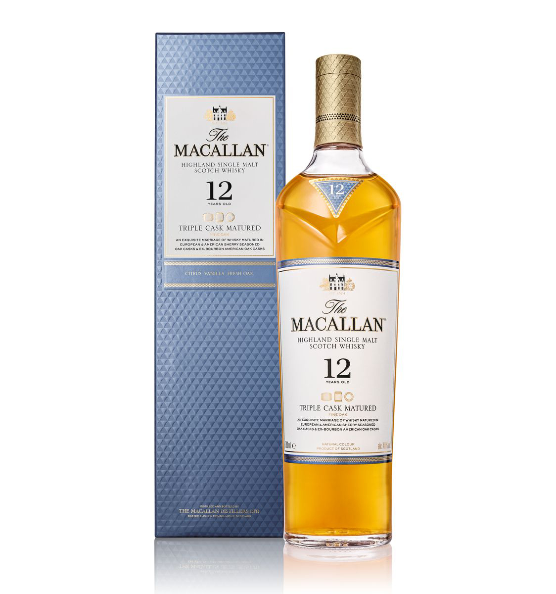 Macallan 12 YO Triple Cask Malt Whisky | Buy online for nationwide