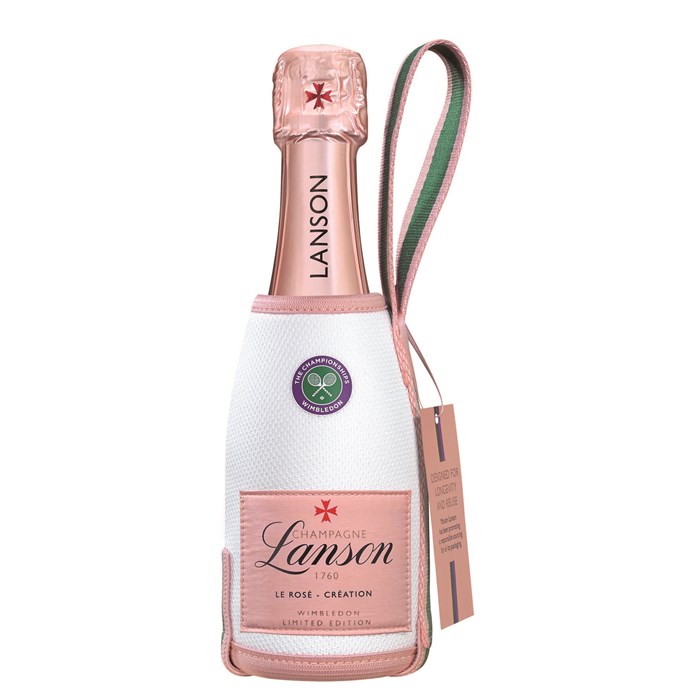 View Mini Lanson Le Rose Creation Champagne Wimbledon Pouch 20cl