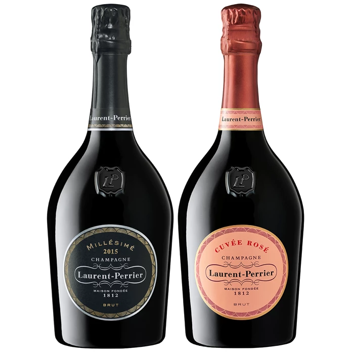 View Mixed Laurent Perrier Cuvee Rose and Brut Vintage (2x75cl)