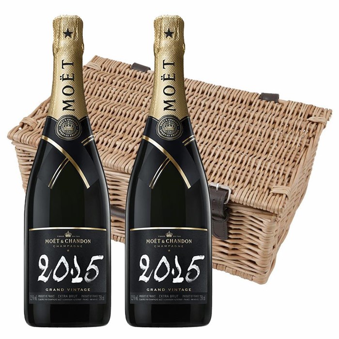 View Moet And Chandon Brut Vintage 2013-15 Champagne 75cl Twin Hamper (2x75cl)