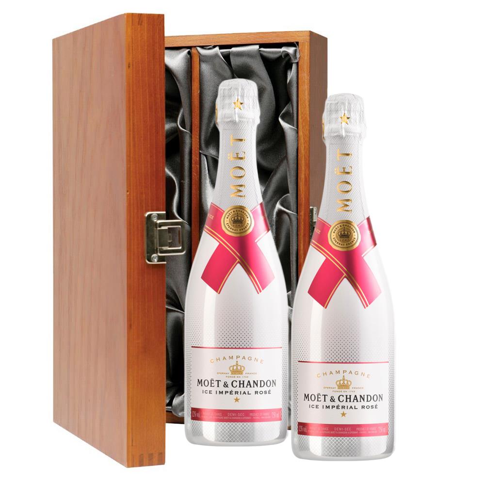 Moet & Chandon Ice Imperial Rose 75cl Twin Luxury Gift
