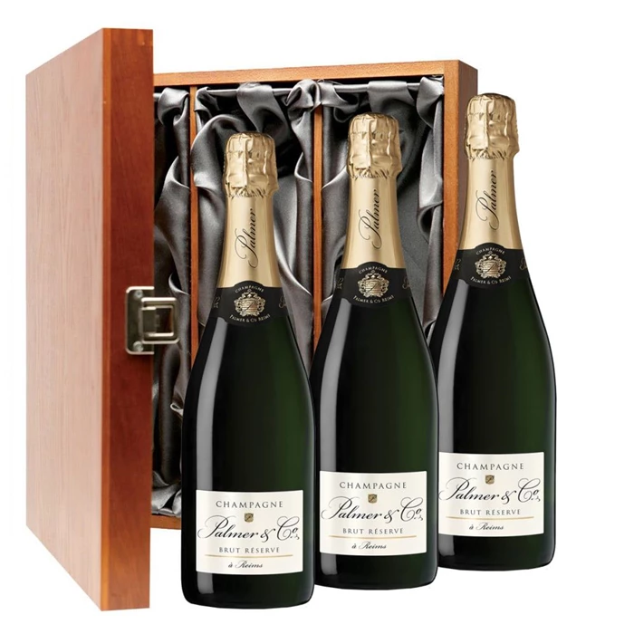 View Palmer & Co Brut Reserve Champagne 75cl Three Bottle Luxury Gift Box
