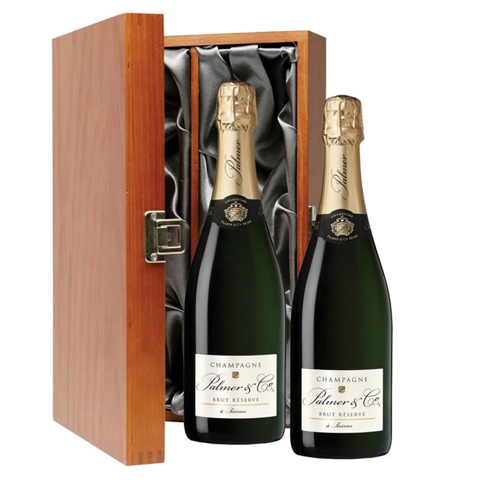 View Palmer & Co Brut Reserve Champagne 75cl Twin Luxury Gift Boxed (2x75cl)