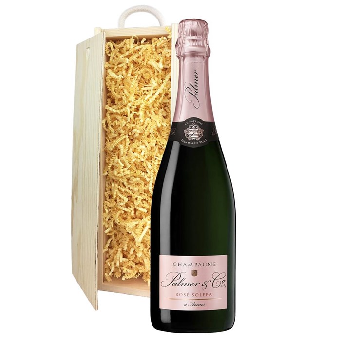 View Palmer & Co Rose Solera Champagne 75cl In Pine Gift Box