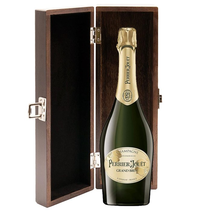 View Perrier Jouet Grand Brut Champagne 75cl in Luxury Elm Wood  Gift Box