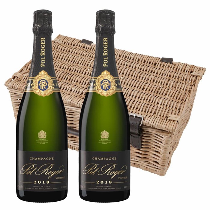 View Pol Roger Brut 2018 Vintage Champagne 75cl Twin Hamper (2x75cl)