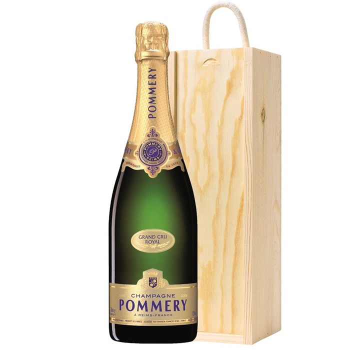 View Pommery Grand Cru Vintage 2009 Champagne 75cl In Pine Gift Box